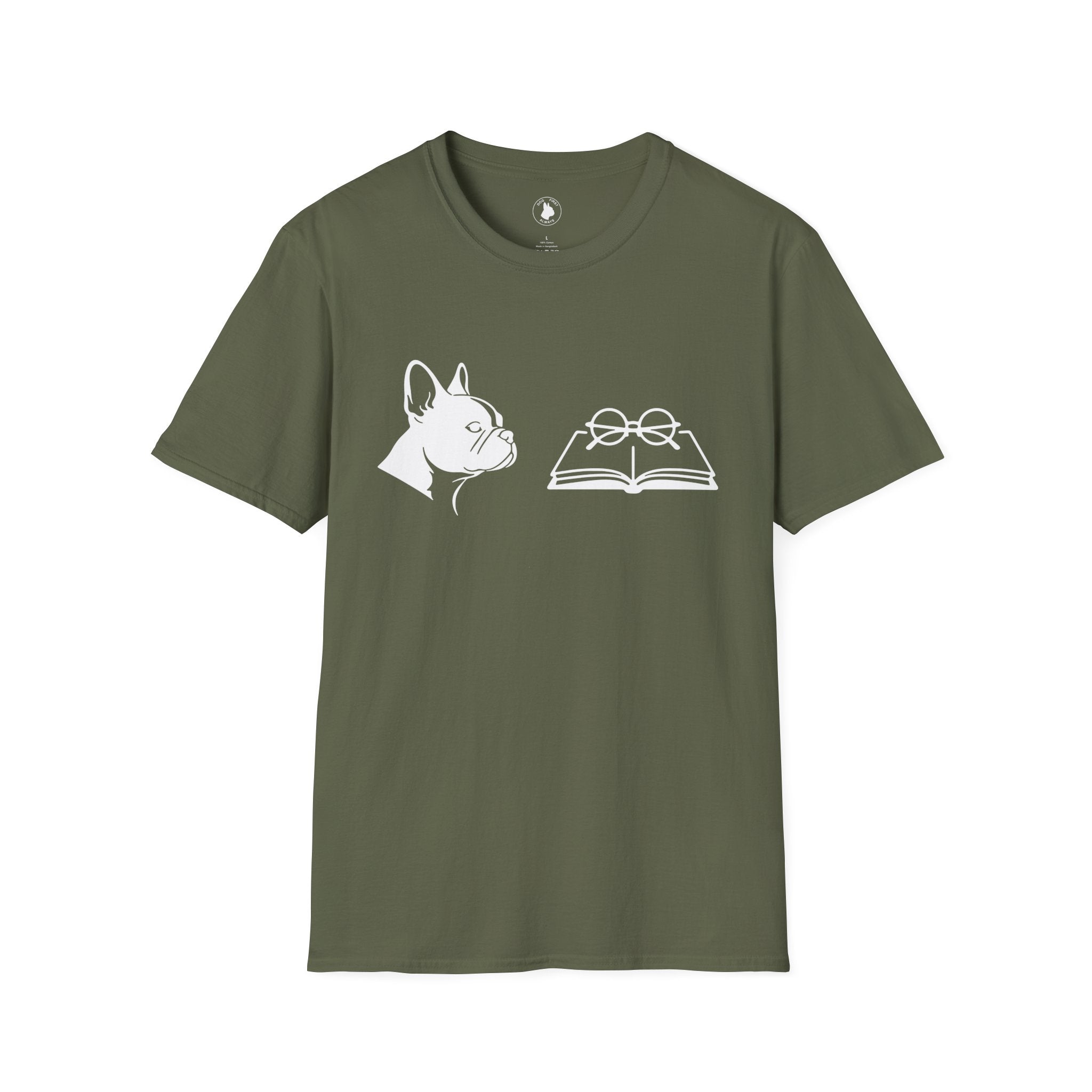 FRENCHIE AND BOOK T-Shirt
