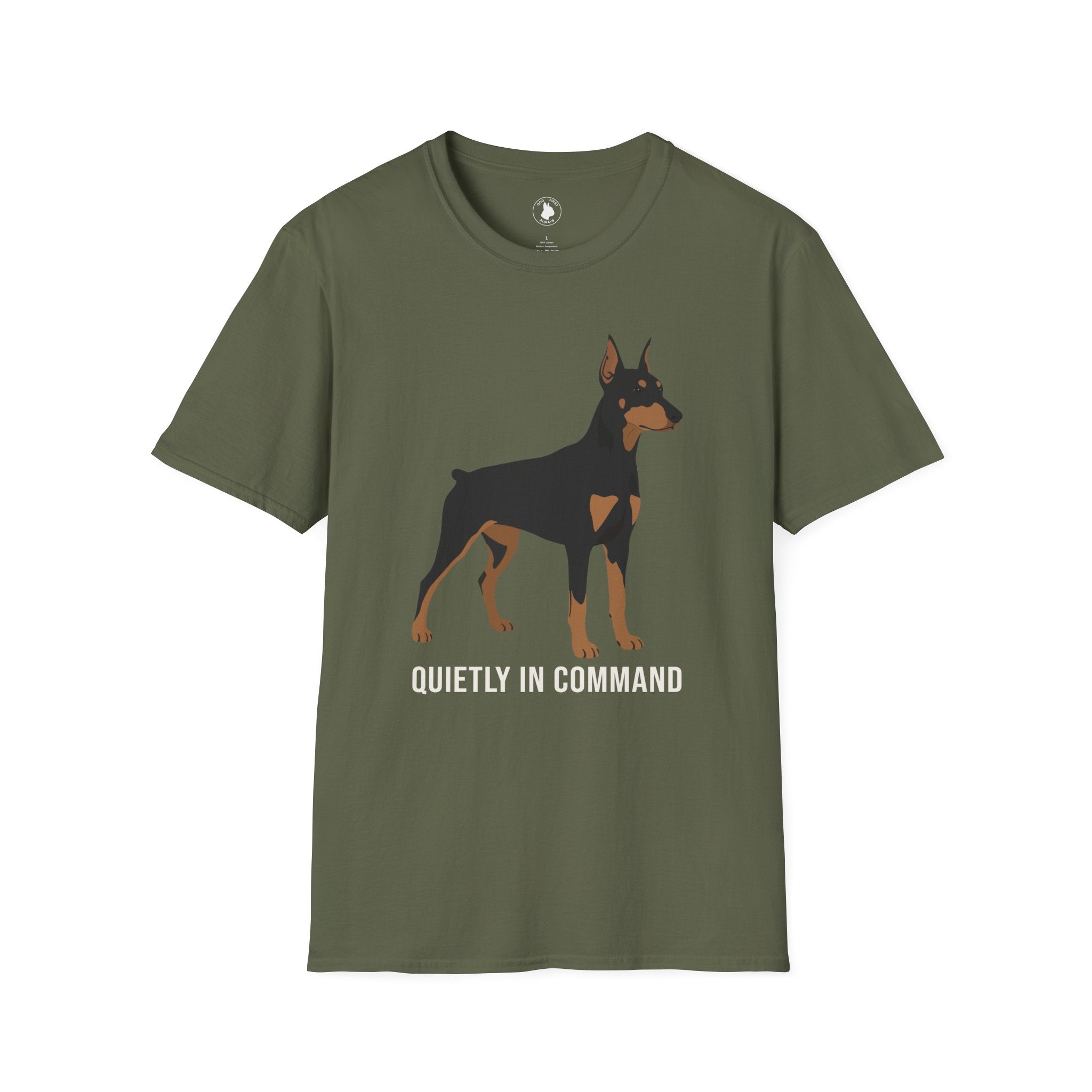 DOBERMAN QUIETLY IN COMMAND T-Shirt