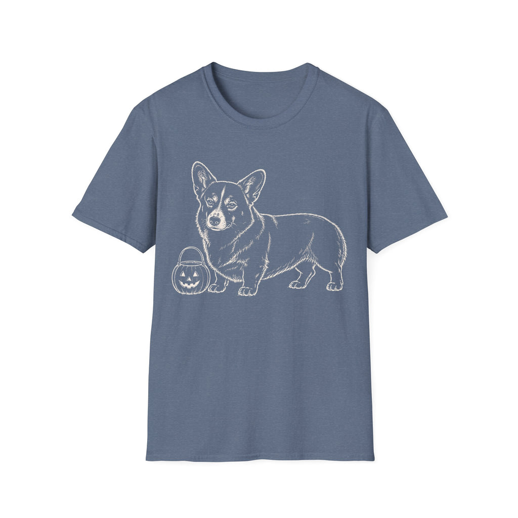 CORGI WITH PUMPKIN BUCKET T-Shirt