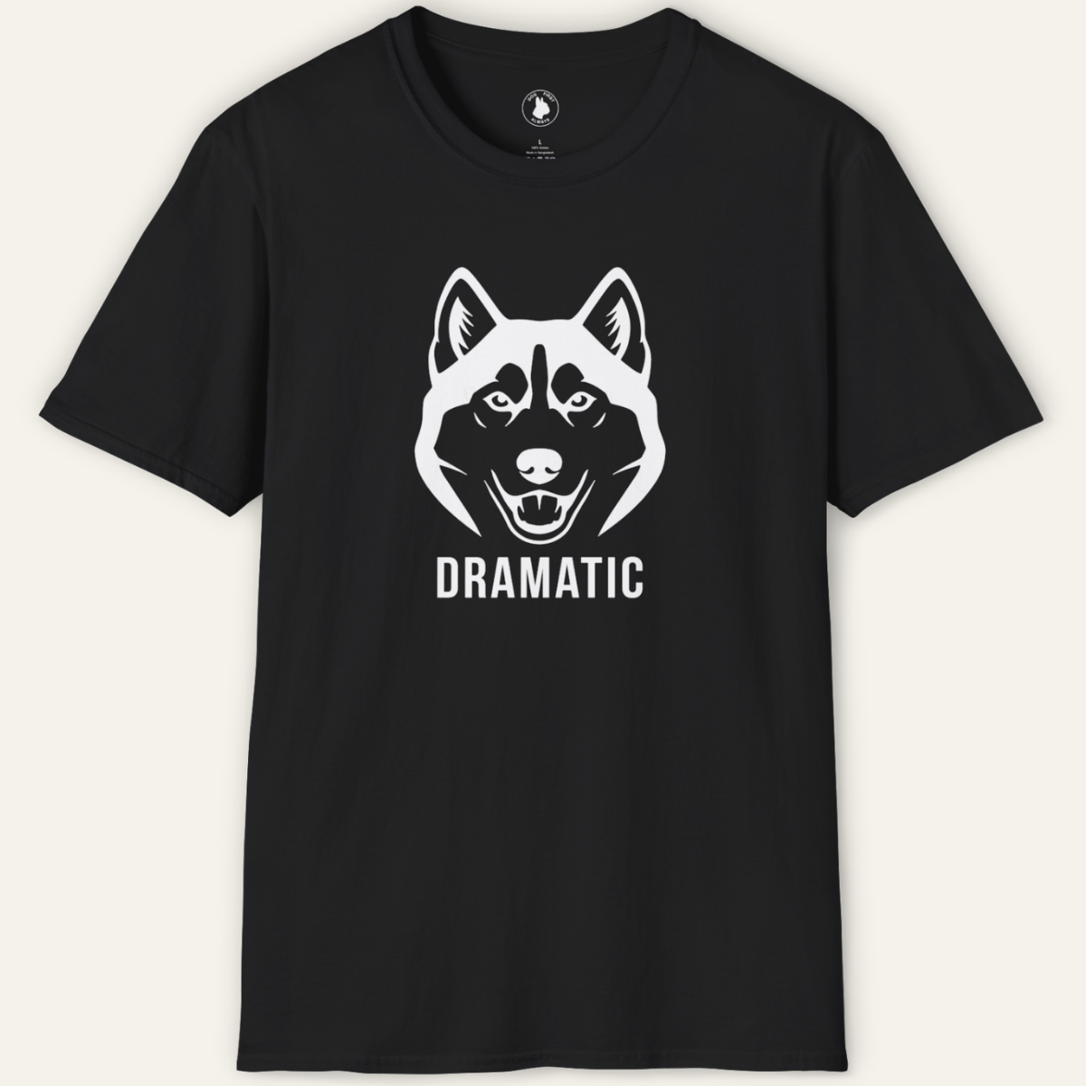 HUSKY DRAMATIC LINE ART T-Shirt