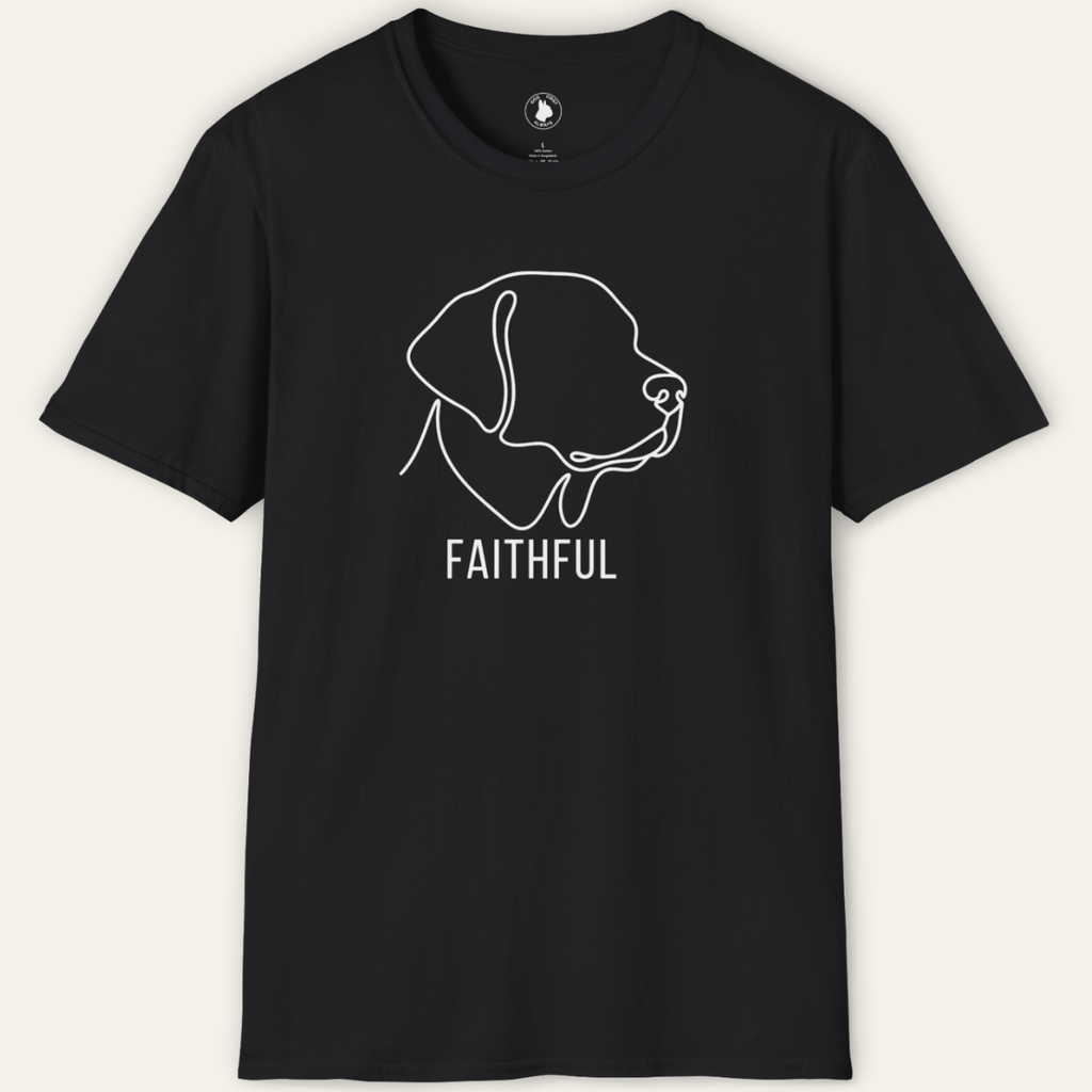 LABRADOR FAITHFUL LINE ART T-Shirt