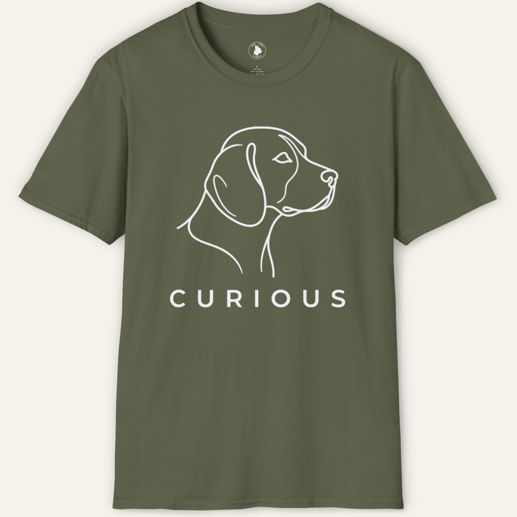 BEAGLE CURIOUS LINE ART T-Shirt
