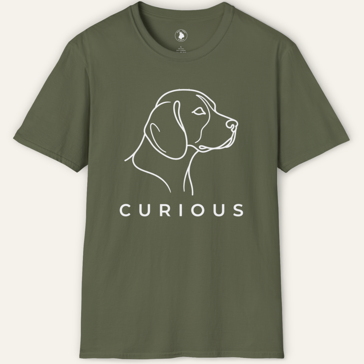 BEAGLE CURIOUS LINE ART T-Shirt