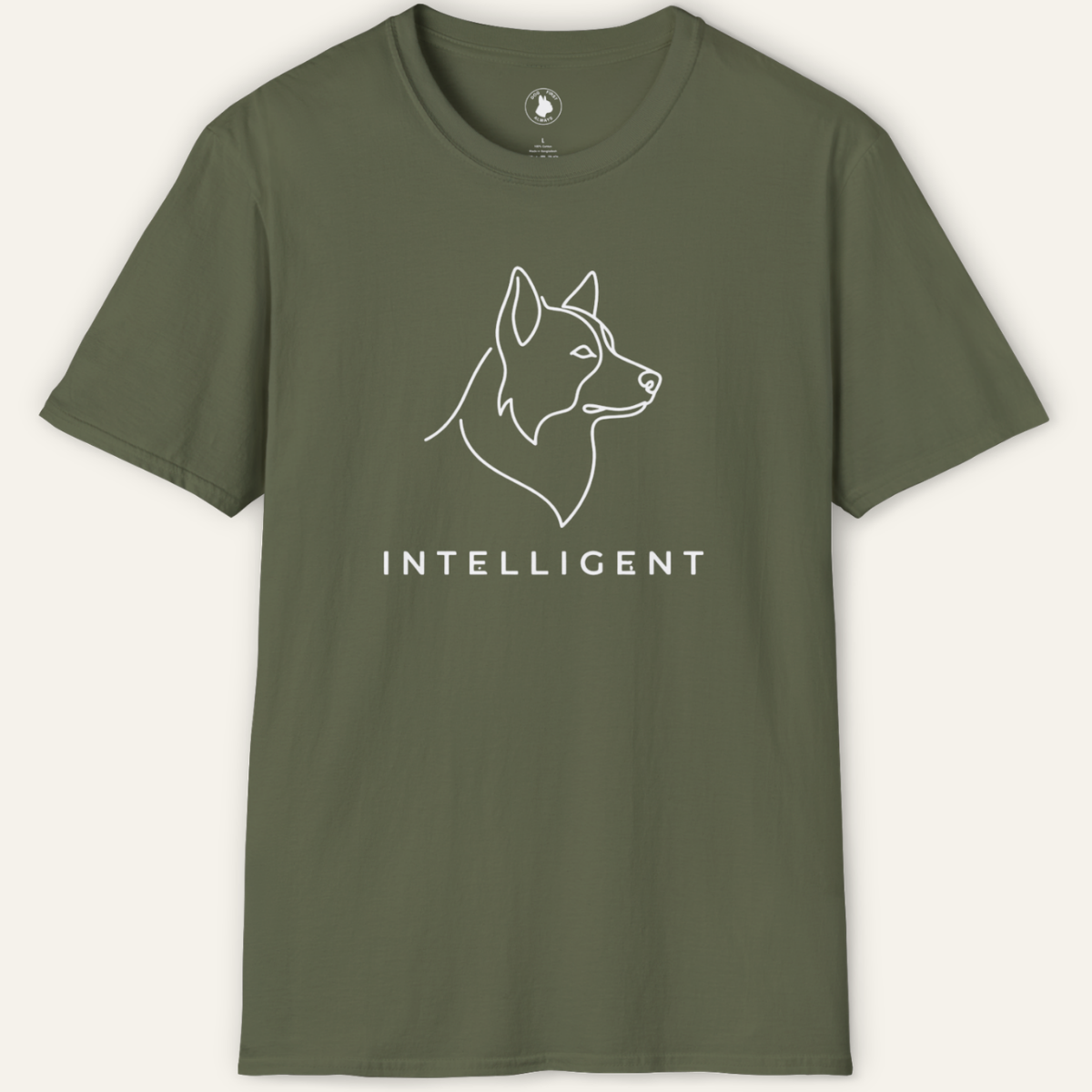 COLLIE INTELLIGENT LINE ART T-Shirt