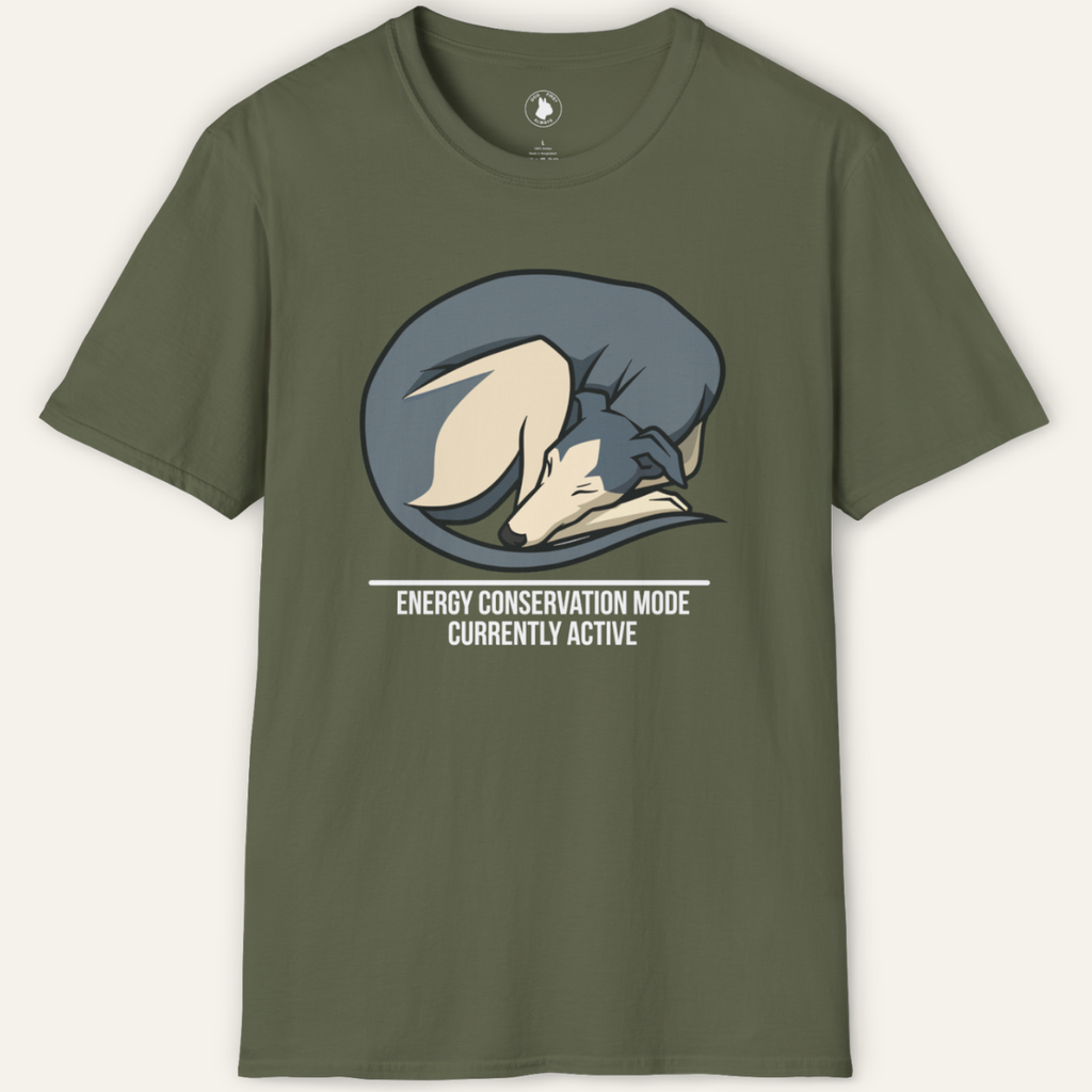 GREYHOUND ENERGY CONSERVATION MODE T-Shirt