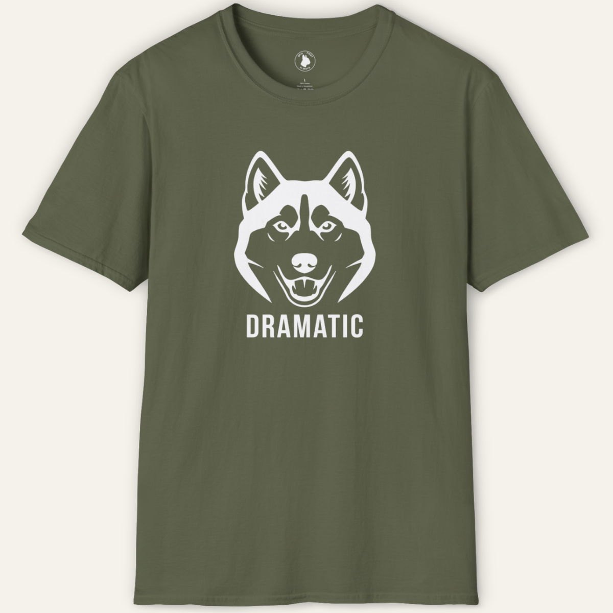HUSKY DRAMATIC LINE ART T-Shirt