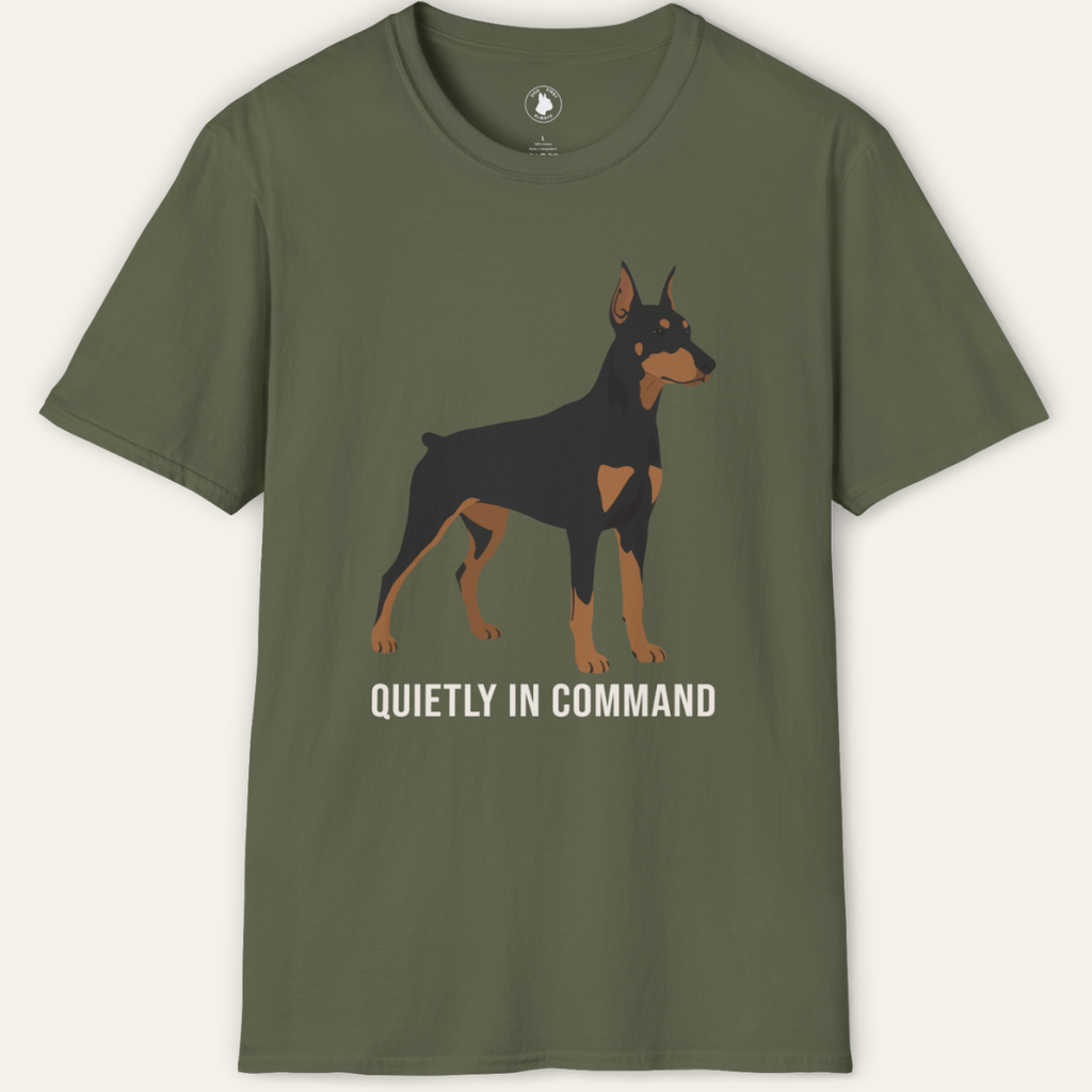 DOBERMAN QUIETLY IN COMMAND T-Shirt