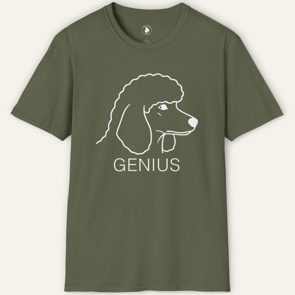 POODLE GENIUS LINE ART T-Shirt