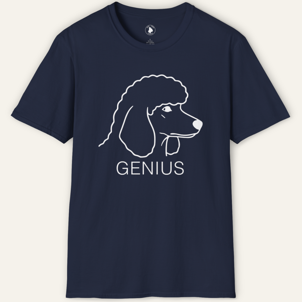 POODLE GENIUS LINE ART T-Shirt