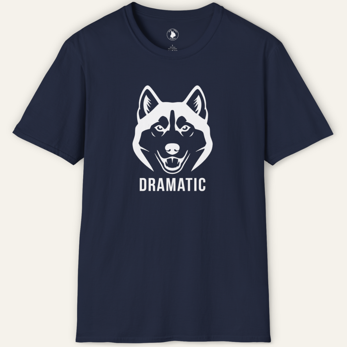 HUSKY DRAMATIC LINE ART T-Shirt