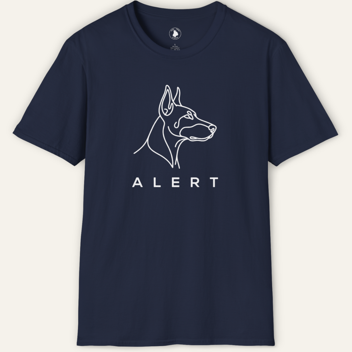 DOBERMAN ALERT LINE ART T-Shirt