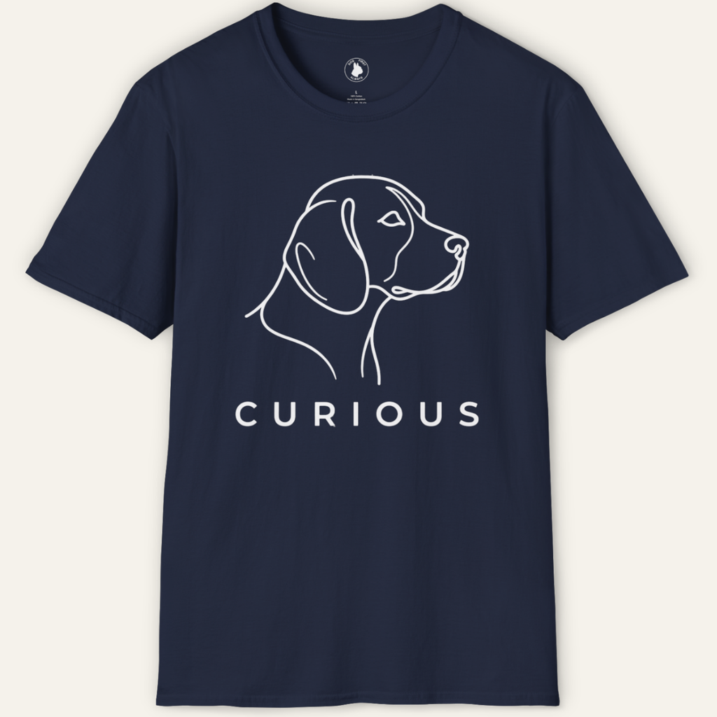 BEAGLE CURIOUS LINE ART T-Shirt