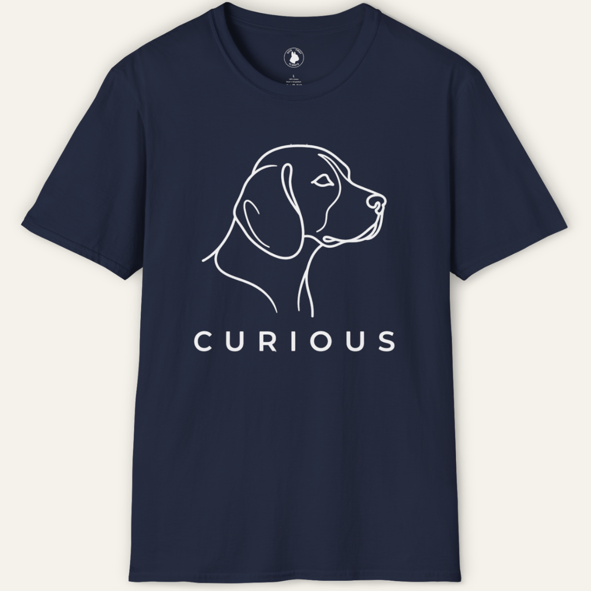 BEAGLE CURIOUS LINE ART T-Shirt