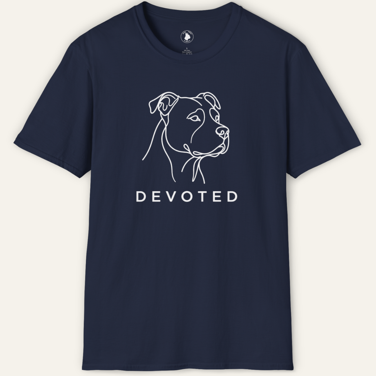 PIT BULL DEVOTED LINE ART T-Shirt