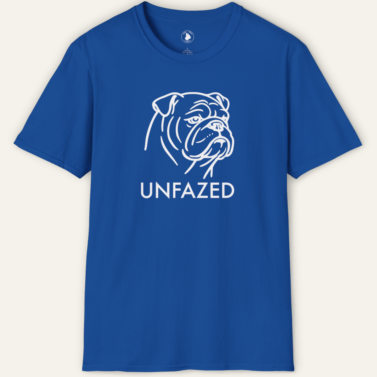 BULLDOG UNFAZED LINE ART T-Shirt