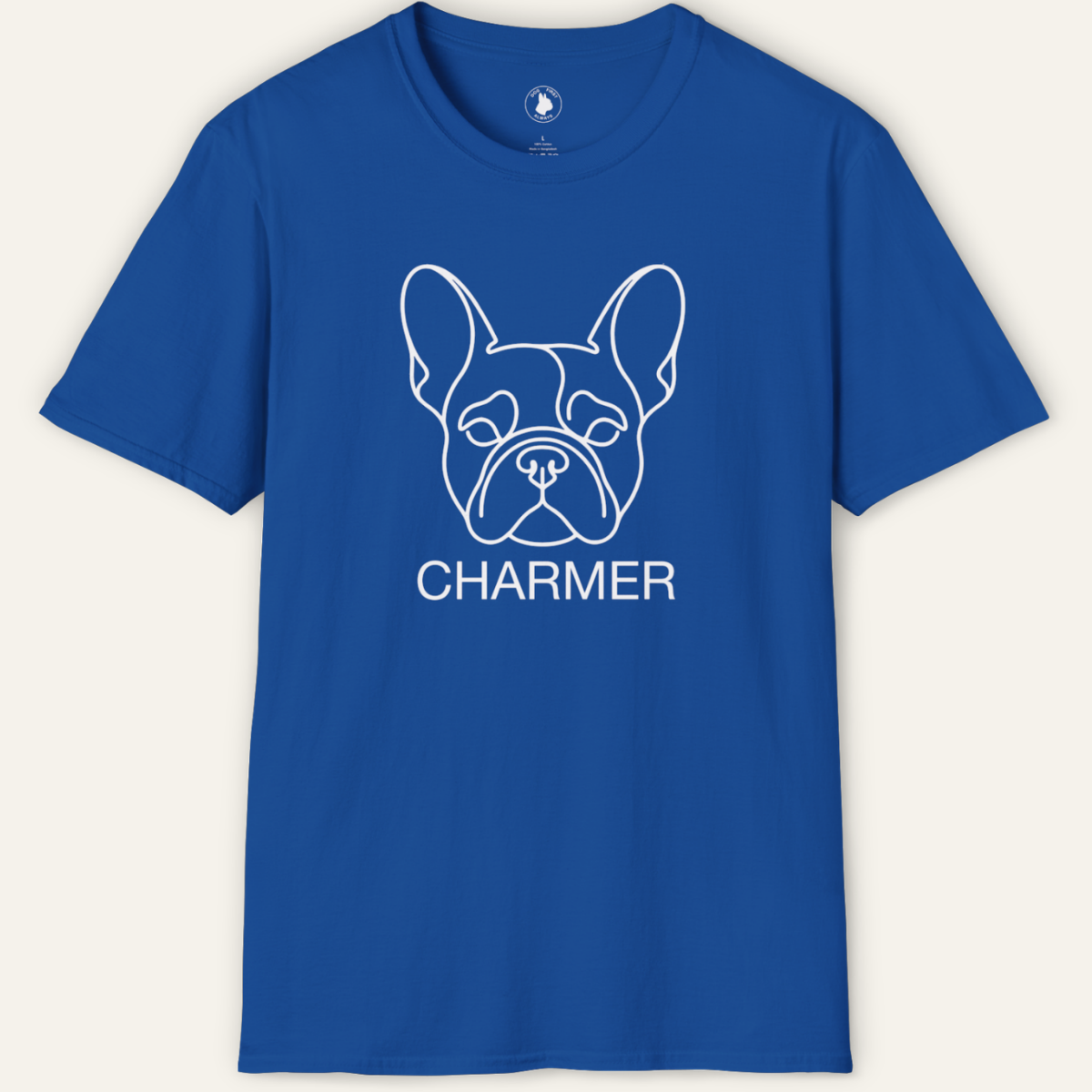 FRENCHIE CHARMER PORTRAIT LINE ART T-Shirt