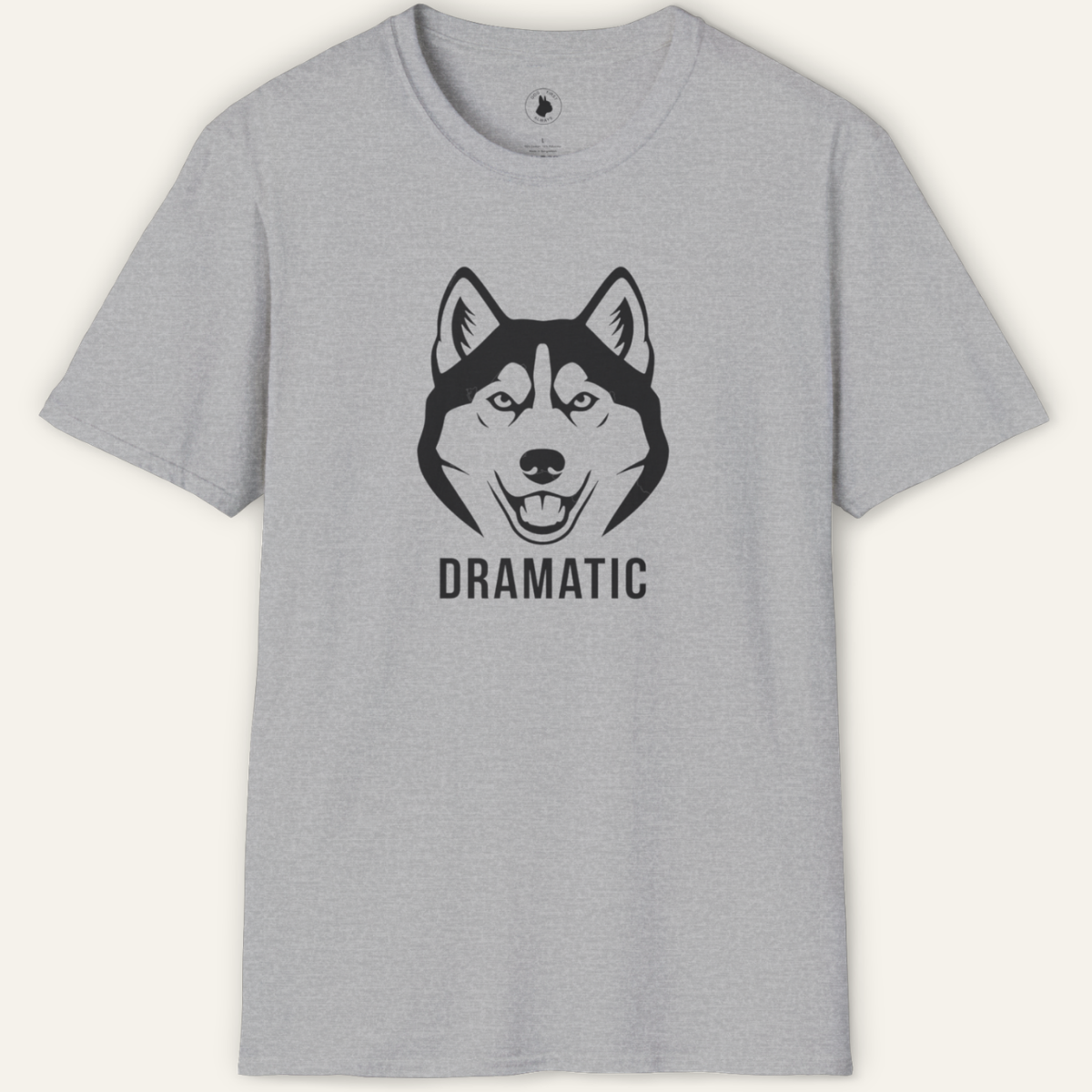 HUSKY DRAMATIC LINE ART T-Shirt