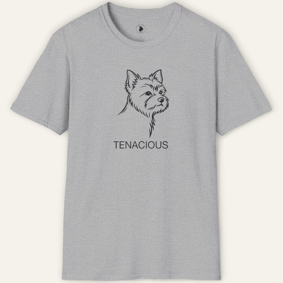 YORKIE TENACIOUS LINE ART T-Shirt