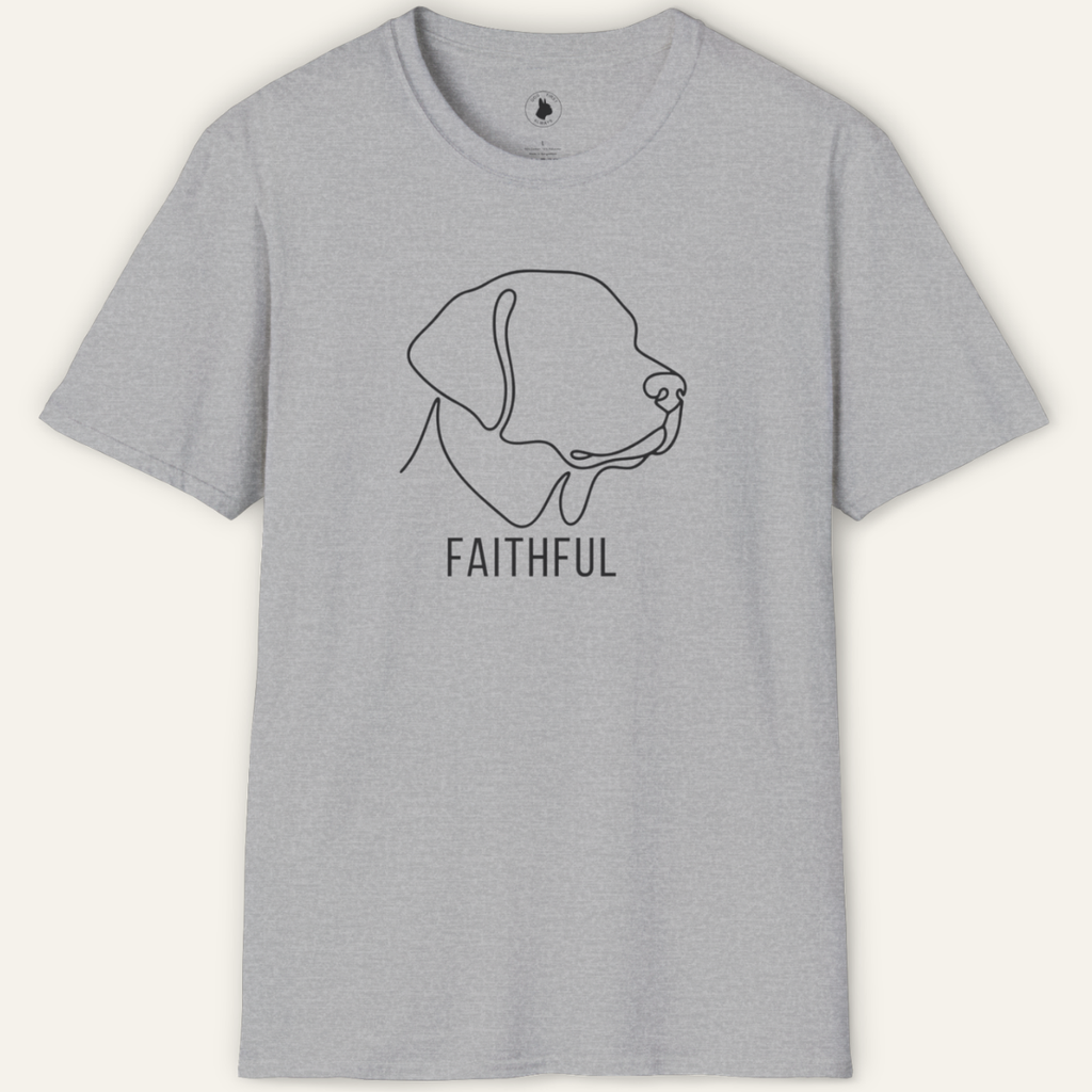 LABRADOR FAITHFUL LINE ART T-Shirt