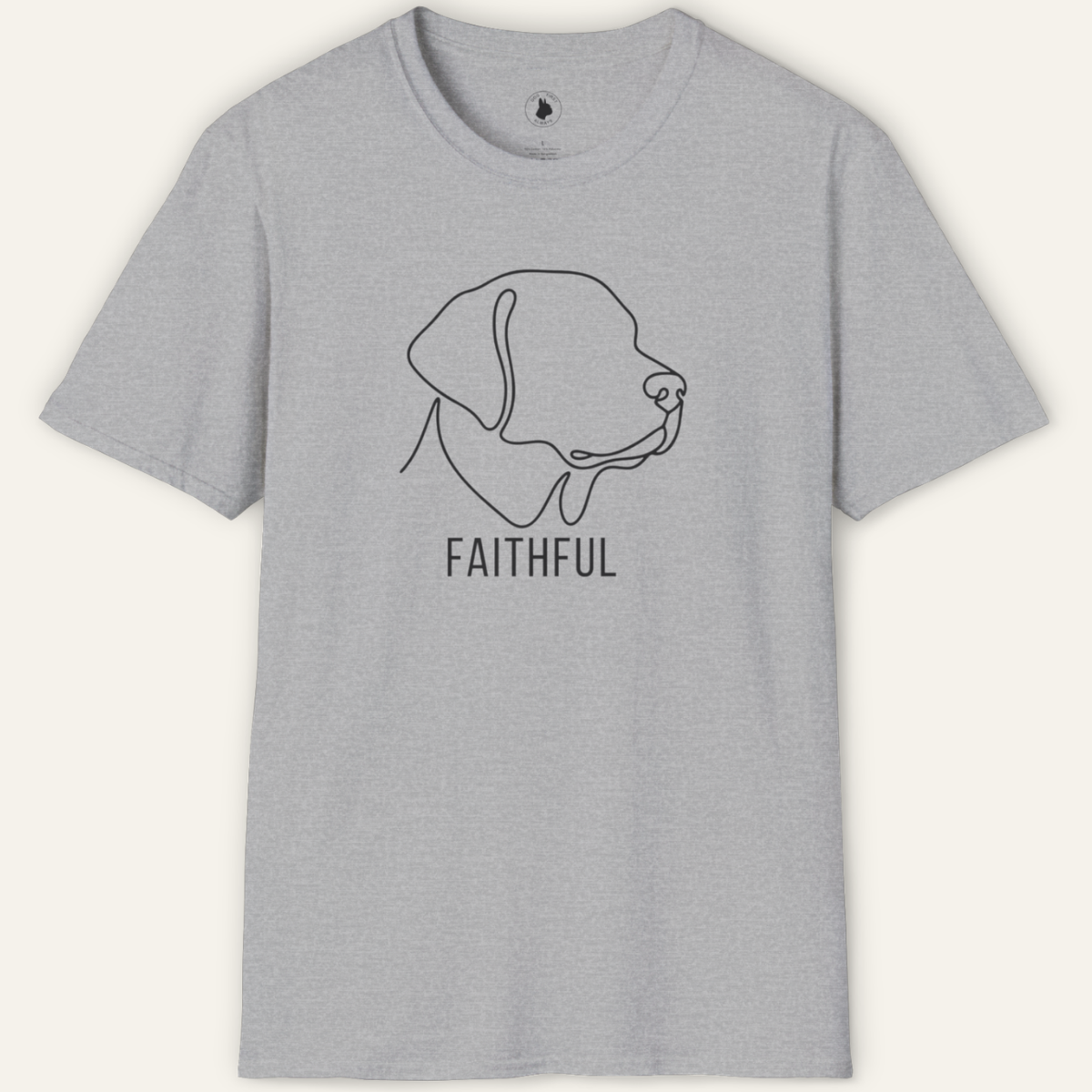 LABRADOR FAITHFUL LINE ART T-Shirt