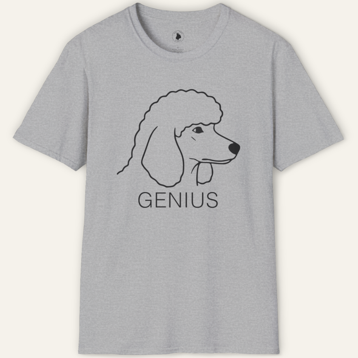POODLE GENIUS LINE ART T-Shirt