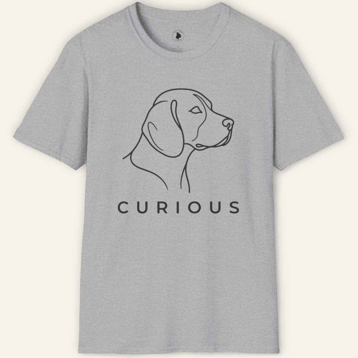 BEAGLE CURIOUS LINE ART T-Shirt