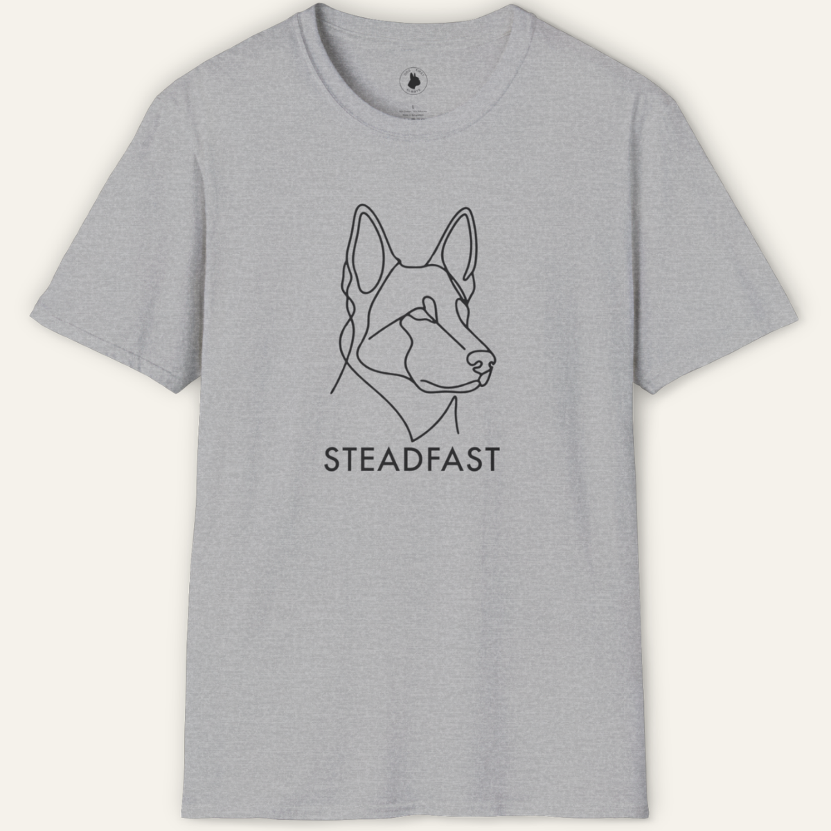 GERMAN SHEPHERD STEADFAST LINE ART T-Shirt