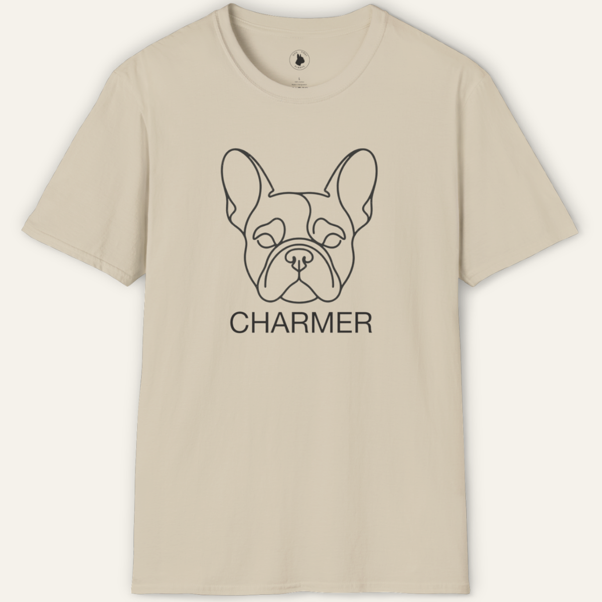 FRENCHIE CHARMER PORTRAIT LINE ART T-Shirt