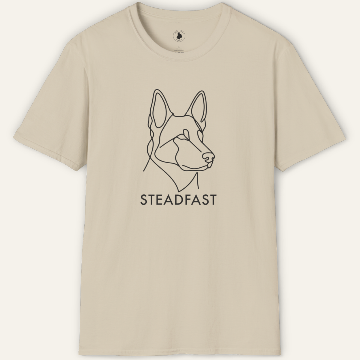 GERMAN SHEPHERD STEADFAST LINE ART T-Shirt