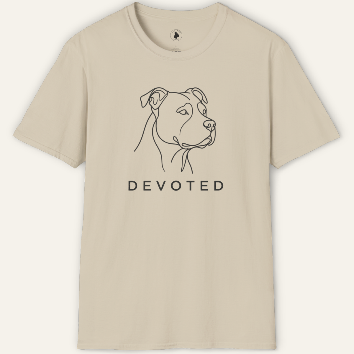 PIT BULL DEVOTED LINE ART T-Shirt
