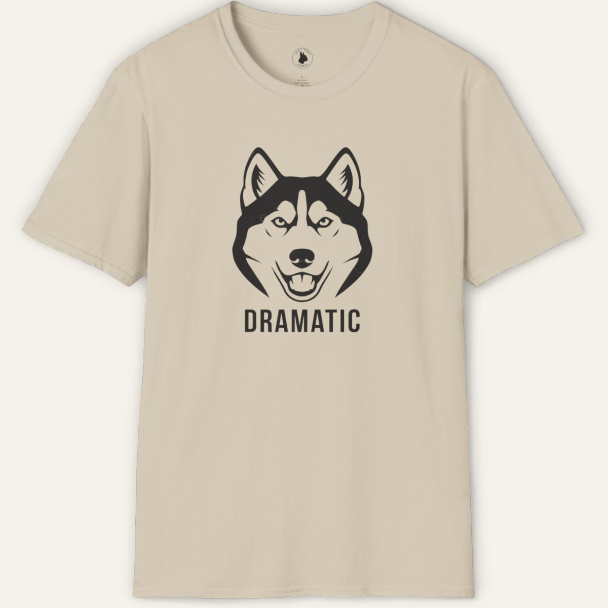 HUSKY DRAMATIC LINE ART T-Shirt