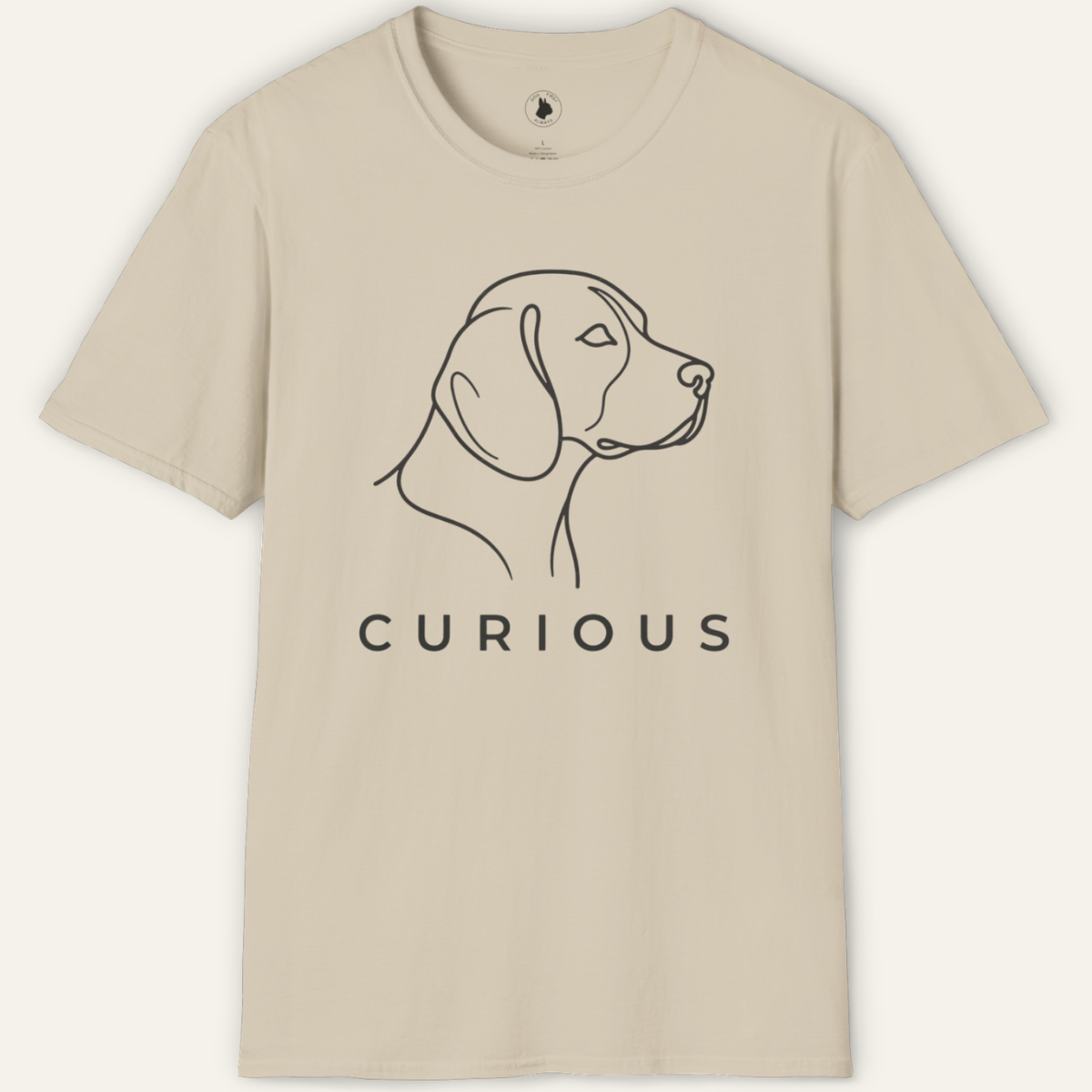 BEAGLE CURIOUS LINE ART T-Shirt