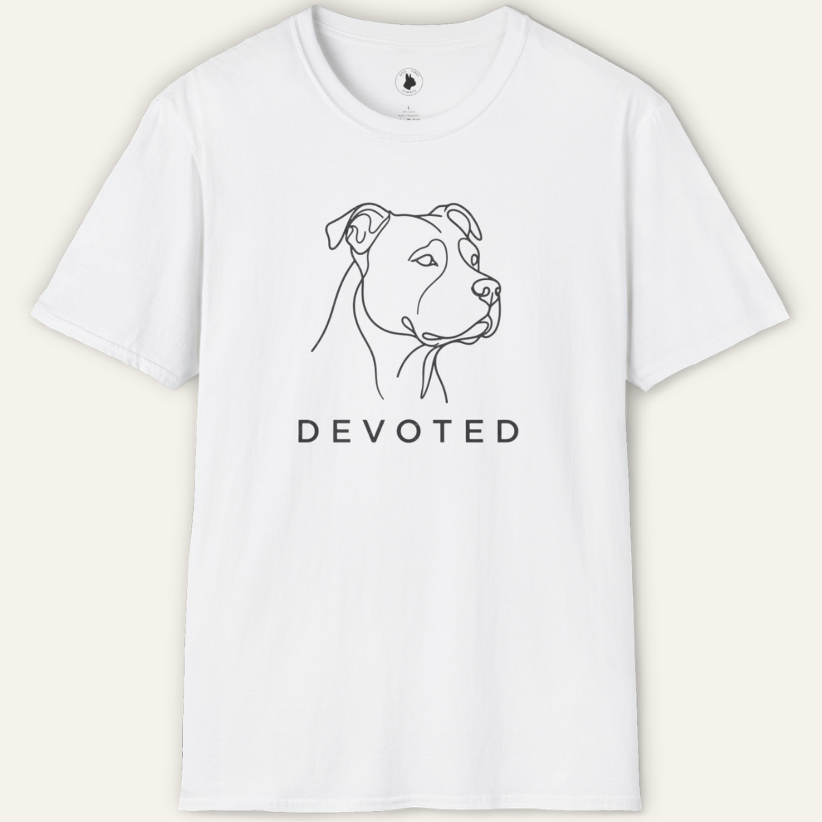 PIT BULL DEVOTED LINE ART T-Shirt