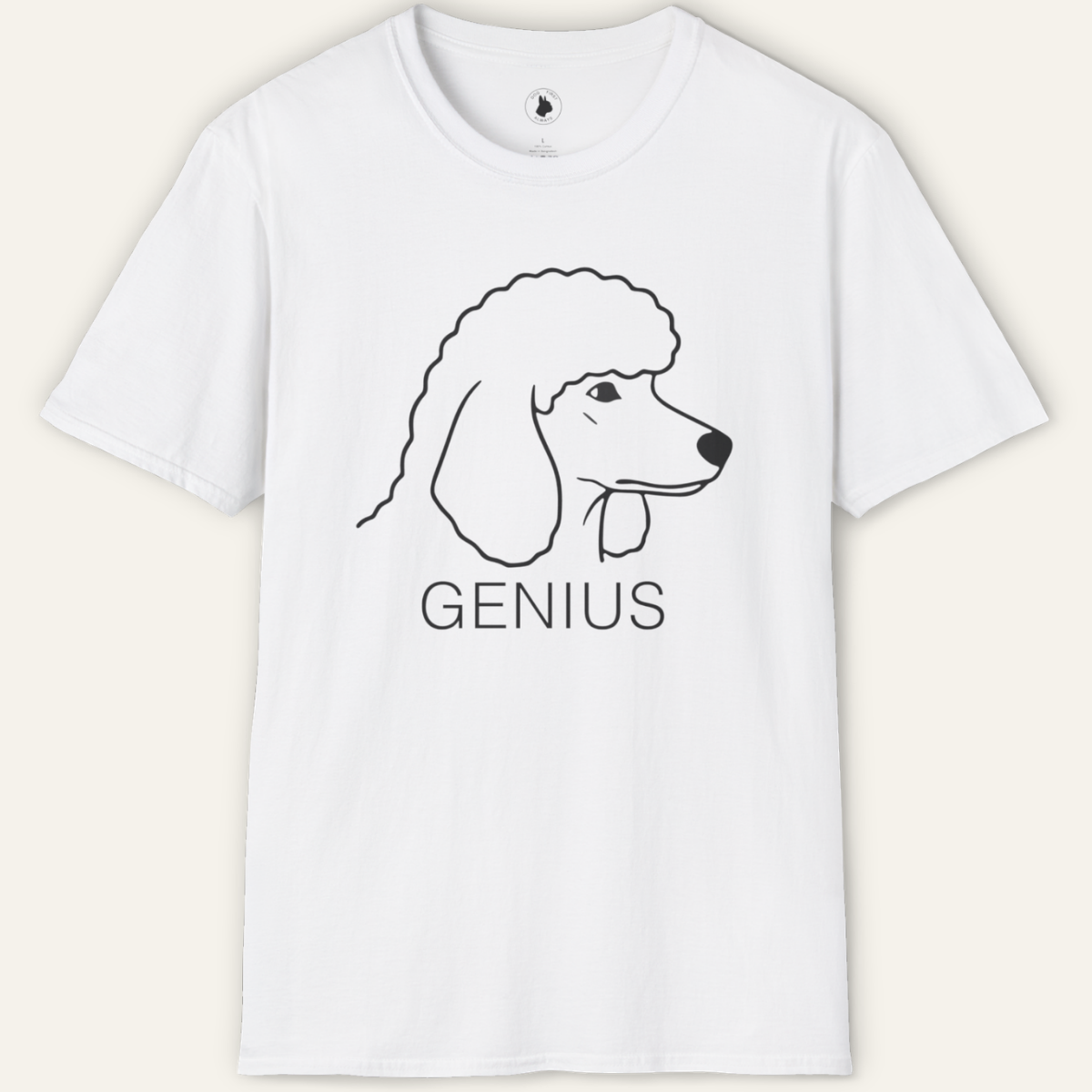 POODLE GENIUS LINE ART T-Shirt
