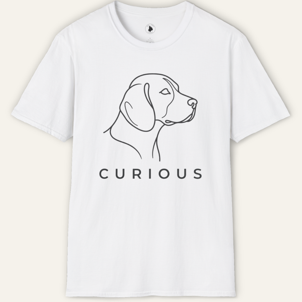 BEAGLE CURIOUS LINE ART T-Shirt
