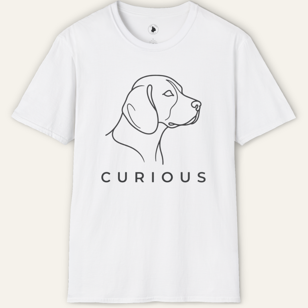 BEAGLE CURIOUS LINE ART T-Shirt