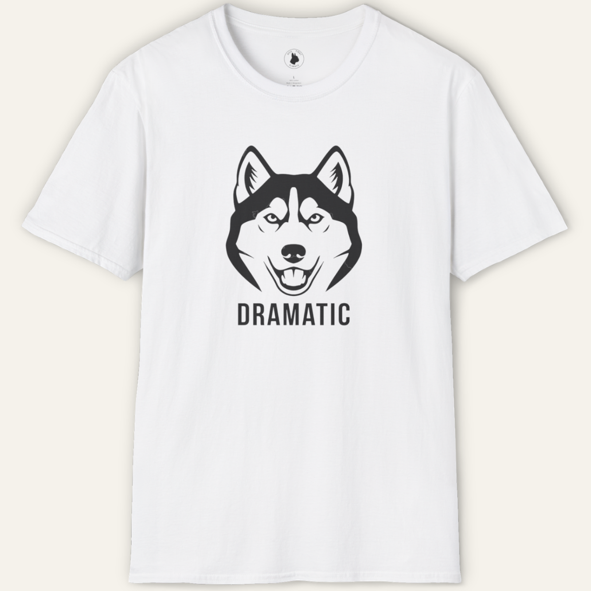 HUSKY DRAMATIC LINE ART T-Shirt