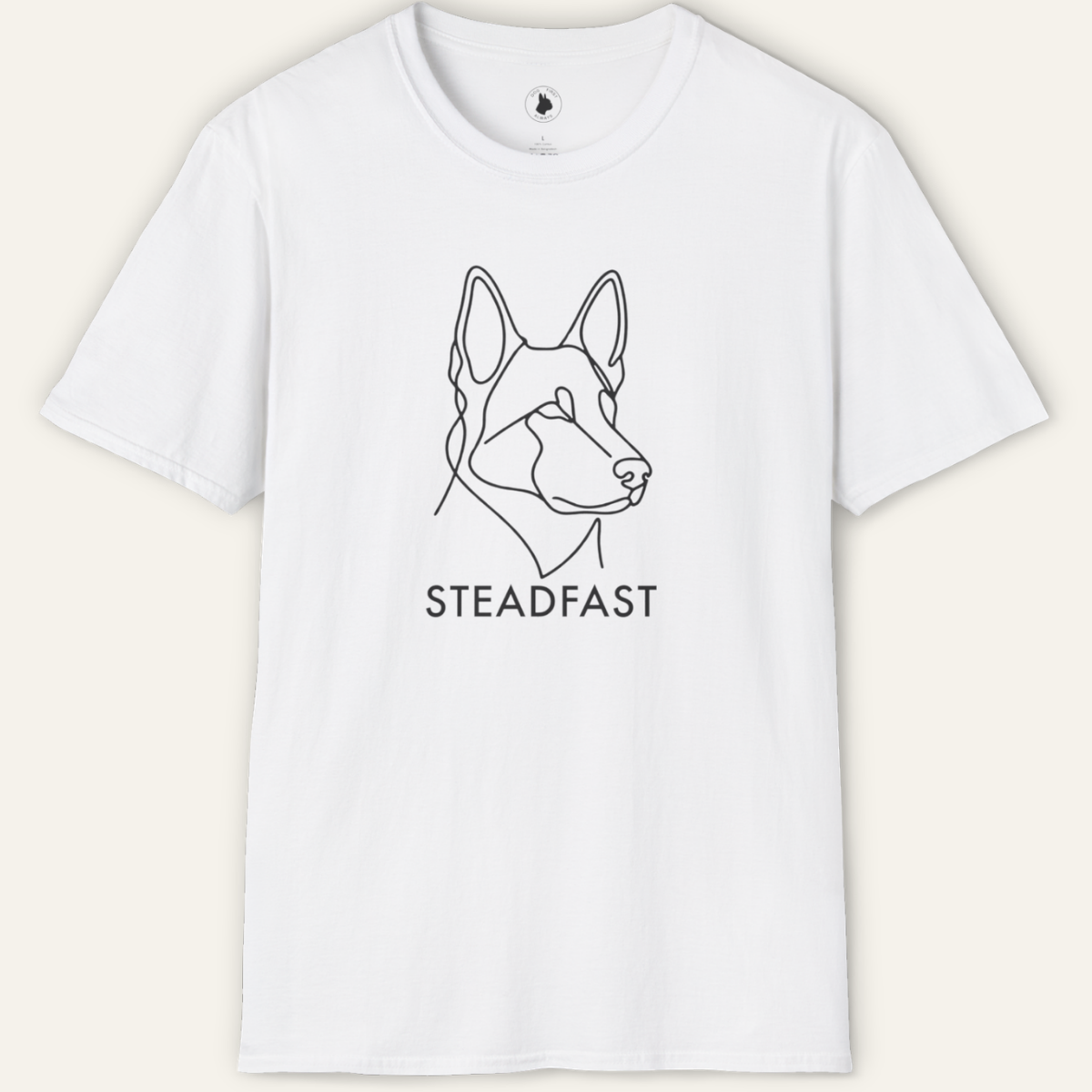 GERMAN SHEPHERD STEADFAST LINE ART T-Shirt